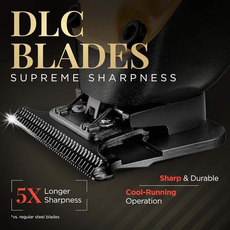 Fagaci Professional Zero Gapped Trimmer for Men, 5X Longer Sharpness Cordless Beard Trimmer for Men, T Liners Professional Trimmers for Barbers with Brushless Motor, Zero Gap Trimmers Barber T Blade - Image 4
